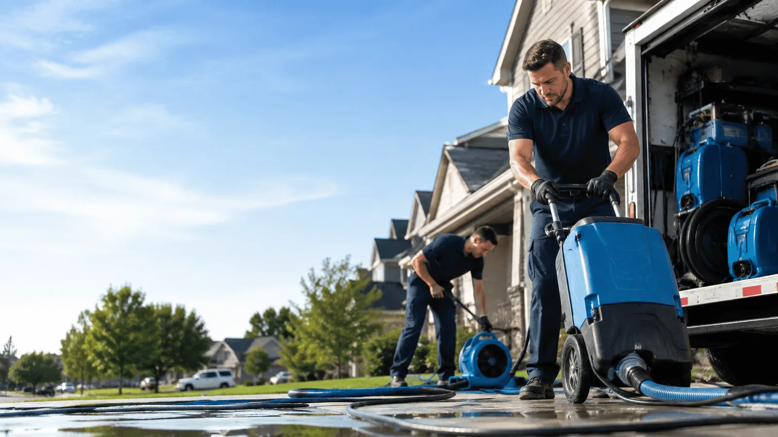 Dehumidification being performed in Thornburg, IA
